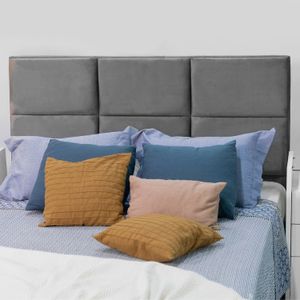 Painel Urca Suede Cinza Escuro