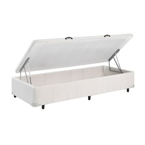 Box com Baú Linho Off White