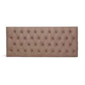 Painel Leblon Suede Chocolate Solteiro Padrão